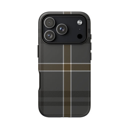 Bute Heather Weathered Tartan iPhone Case | Luxury Protective Phone Cover
