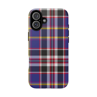 Queen Mary RMS Maritime Tartan iPhone Case | Dual-Layer Matt Protective Cover
