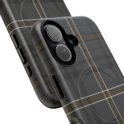 Bute Heather Weathered Tartan MagSafe® iPhone Case | Dual-Layer Magnetic Protective Cover