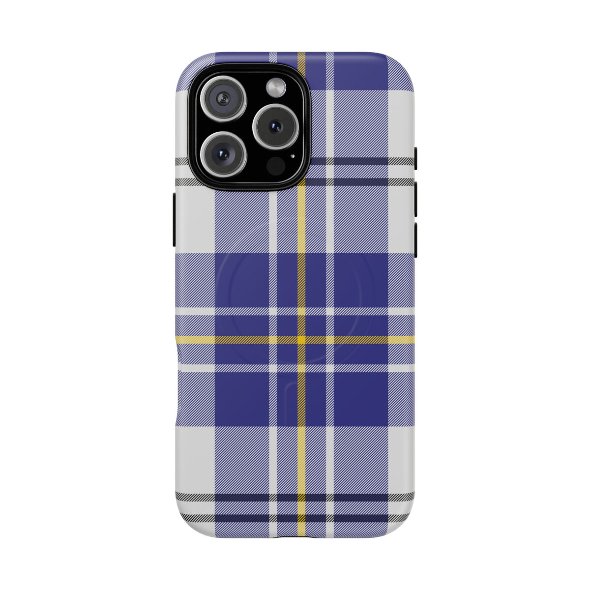 MacPherson Dress Blue Tartan MagSafe® iPhone Case | Dual-Layer Magnetic Protective Cover