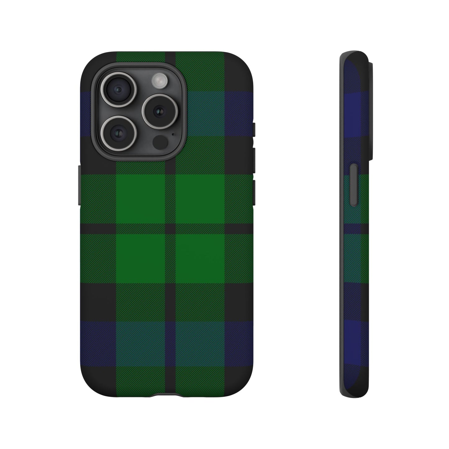 Black Watch Traditional Tartan iPhone Case | Luxury Protective Phone Cover