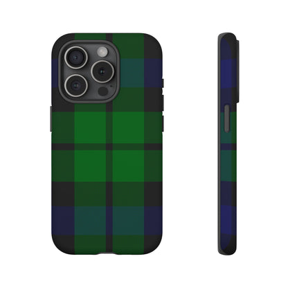 Black Watch Traditional Tartan iPhone Case | Luxury Protective Phone Cover