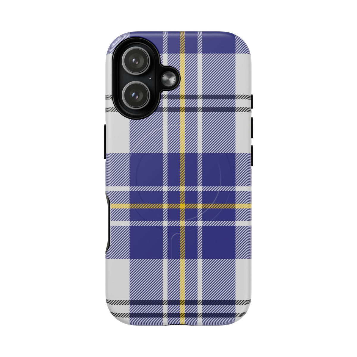 MacPherson Dress Blue Tartan MagSafe® iPhone Case | Dual-Layer Magnetic Protective Cover