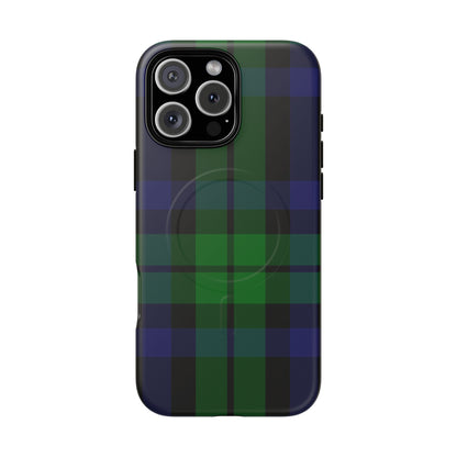 Black Watch Traditional Tartan MagSafe® iPhone Case | Dual-Layer Magnetic Protective Cover