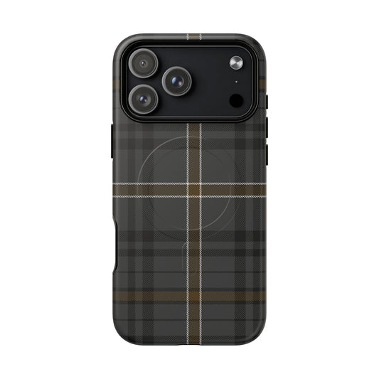 Bute Heather Weathered Tartan MagSafe® iPhone Case | Dual-Layer Magnetic Protective Cover