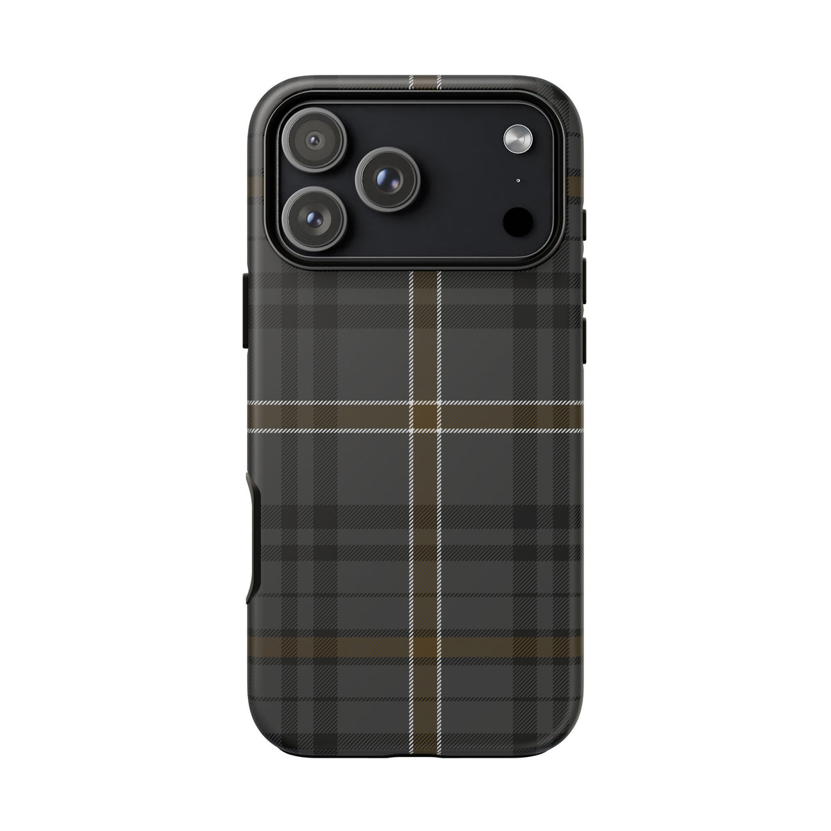 Bute Heather Weathered Tartan iPhone Case | Dual-Layer Matt Protective Cover