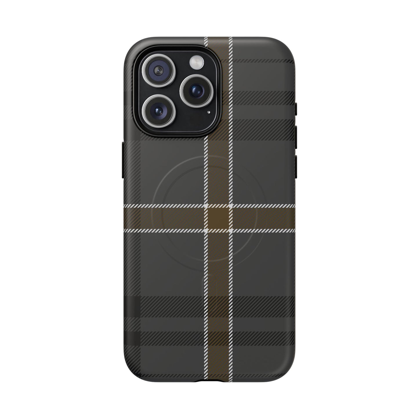 Bute Heather Weathered Tartan MagSafe® iPhone Case | Luxury Magnetic Phone Cover