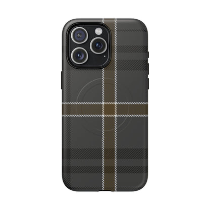Bute Heather Weathered Tartan MagSafe® iPhone Case | Luxury Magnetic Phone Cover