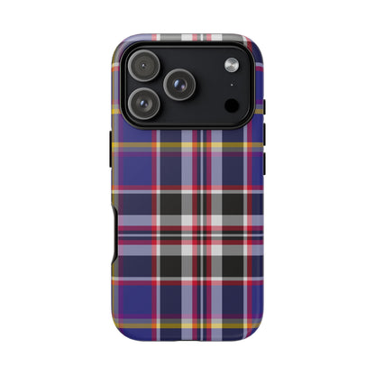 Queen Mary RMS Maritime Tartan iPhone Case | Dual-Layer Matt Protective Cover