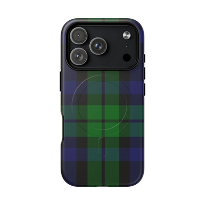 Black Watch Traditional Tartan MagSafe® iPhone Case | Dual-Layer Magnetic Protective Cover