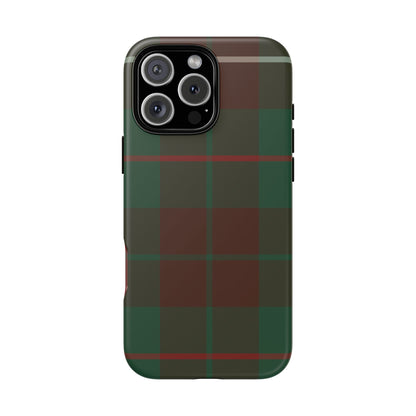 MacKinnon Hunting Traditional Tartan iPhone Case | Dual-Layer Matt Protective Cover