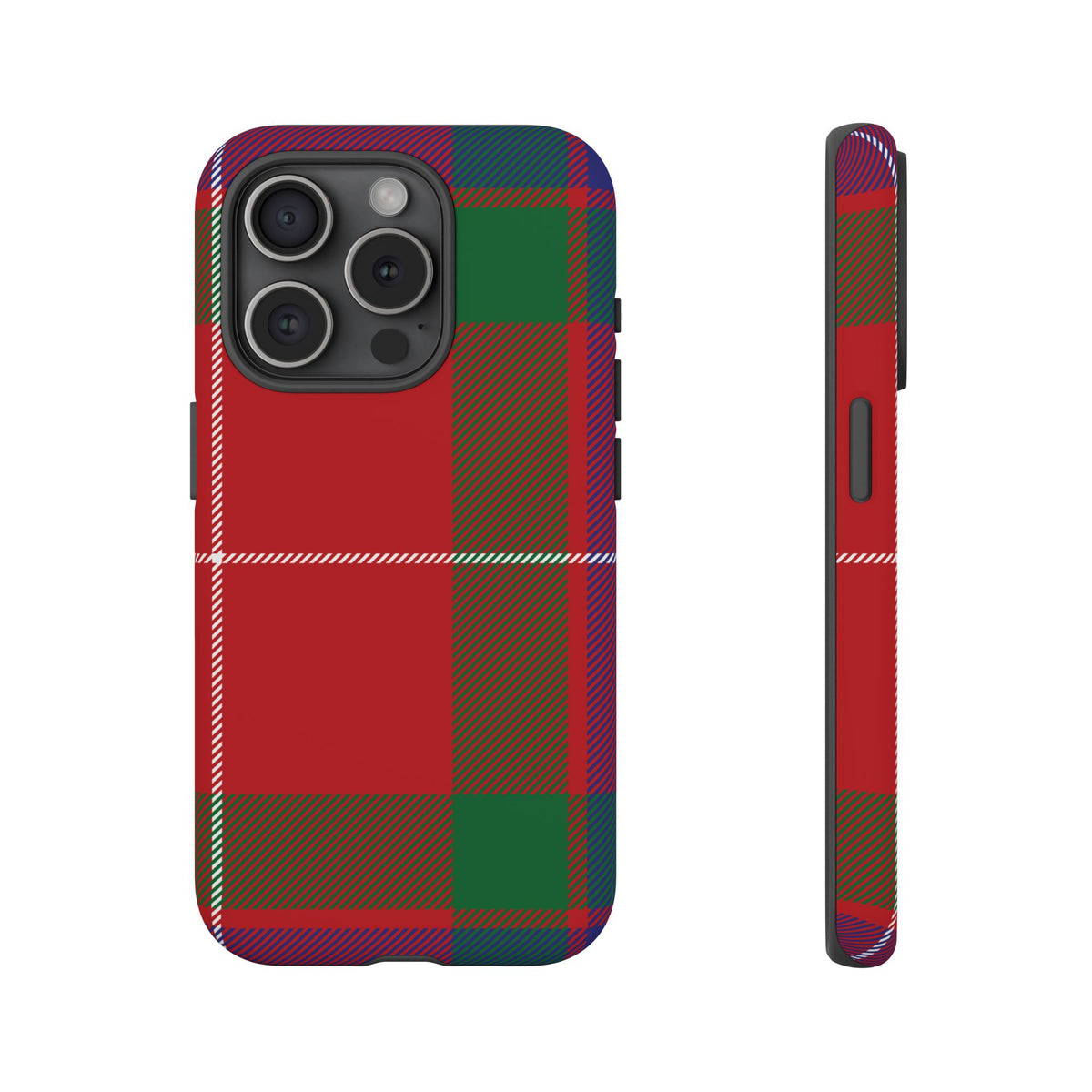 Fraser Clan Traditional Tartan iPhone Case | Dual-Layer Matte Protective Cover