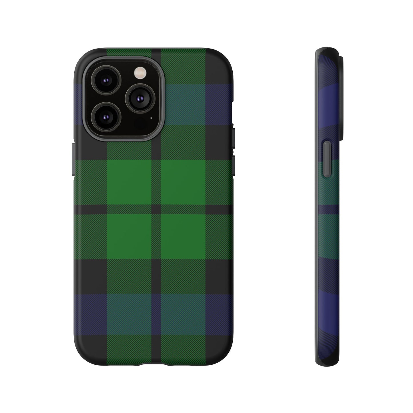 Black Watch Traditional Tartan iPhone Case | Luxury Protective Phone Cover