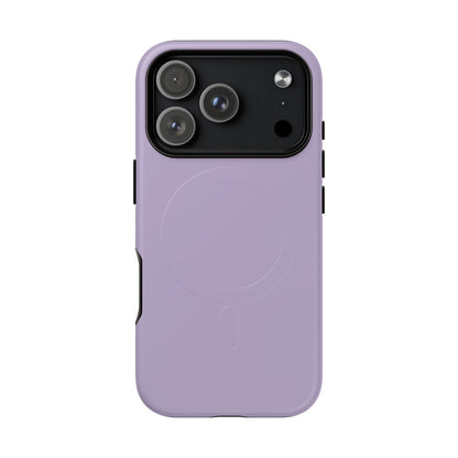 Lavender Minimalist Heritage Check MagSafe® iPhone Case | Luxury Magnetic Phone Cover