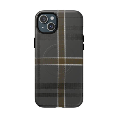 Bute Heather Weathered Tartan MagSafe® iPhone Case | Luxury Magnetic Phone Cover