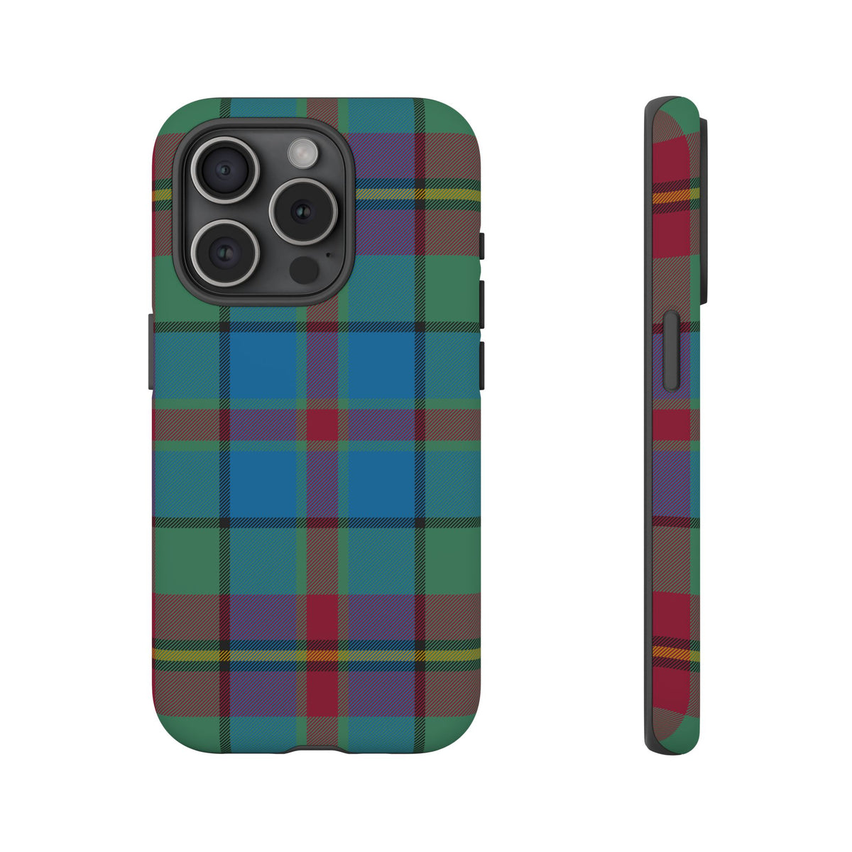 Orkney Island Heritage Tartan iPhone Case | Dual-Layer Matt Protective Cover