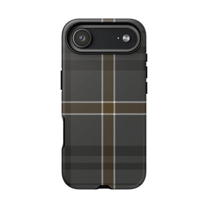 Bute Heather Weathered Tartan iPhone Case | Luxury Protective Phone Cover