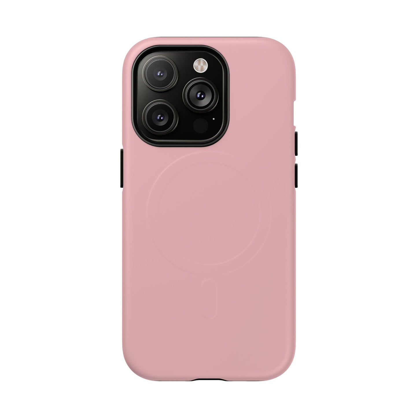Blush Pink Minimalist Heritage Check MagSafe® iPhone Case | Luxury Magnetic Phone Cover