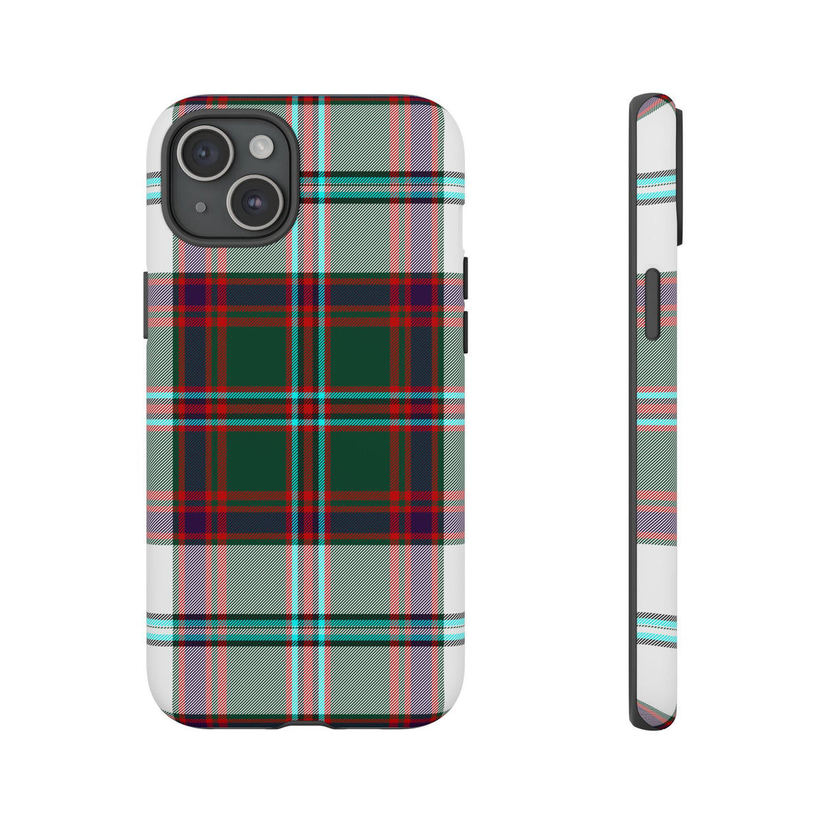 Stewart of Appin Dress Tartan iPhone Case | Dual-Layer Matt Protective Cover