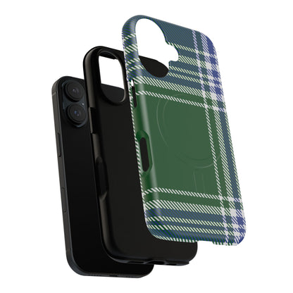 MacDonald Lord of the Isles Minimalist Heritage Check MagSafe® iPhone Case | Luxury Magnetic Phone Cover