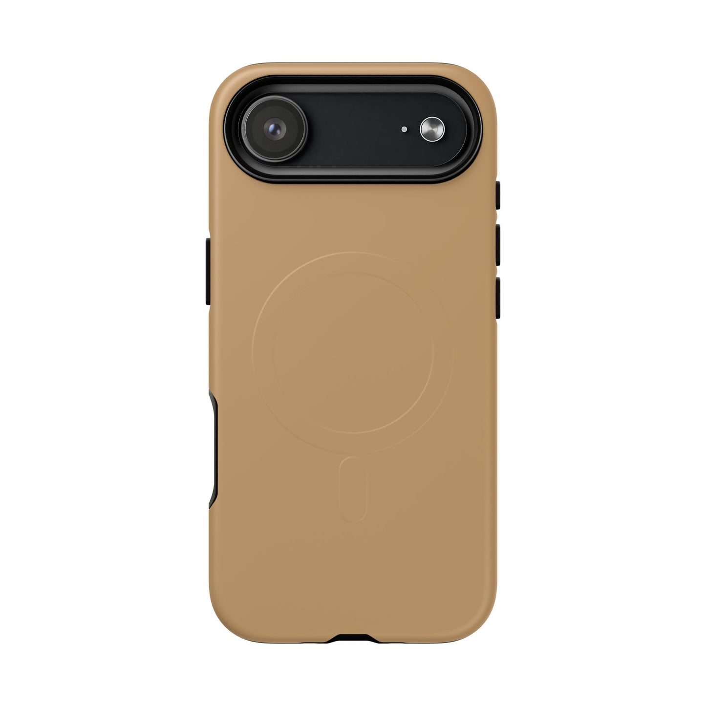 Camel Minimalist Heritage Check MagSafe® iPhone Case | Luxury Magnetic Phone Cover