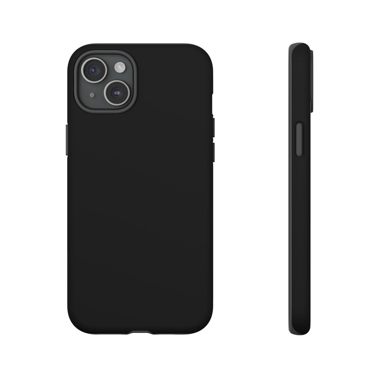 Black Stealth Minimalist Heritage Check iPhone Case | Luxury Protective Phone Cover
