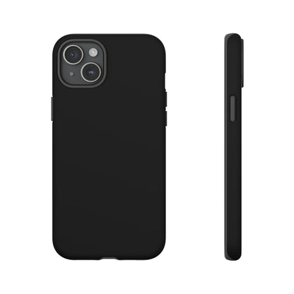 Black Stealth Minimalist Heritage Check iPhone Case | Luxury Protective Phone Cover
