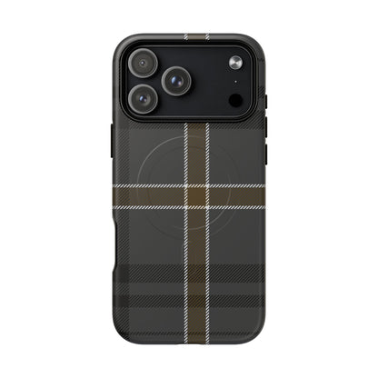 Bute Heather Weathered Tartan MagSafe® iPhone Case | Luxury Magnetic Phone Cover