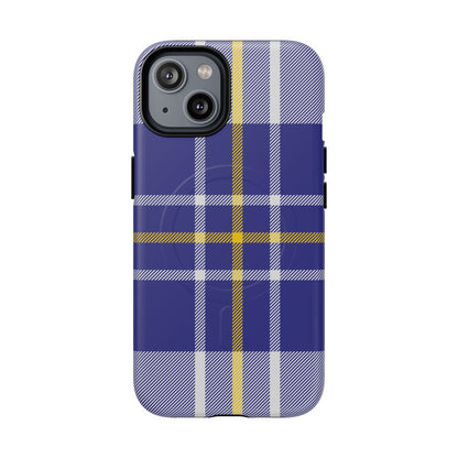 MacPherson Dress Blue Tartan MagSafe® iPhone Case | Luxury Magnetic Phone Cover