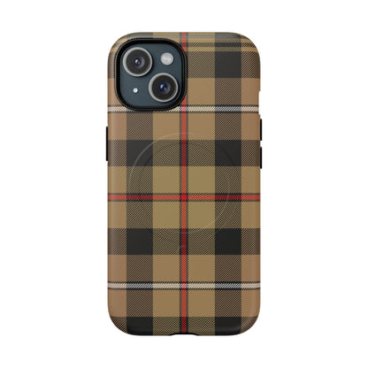 MacKenzie Hunting (Brown) Traditional Tartan MagSafe® iPhone Case | Dual-Layer Magnetic Protective Cover