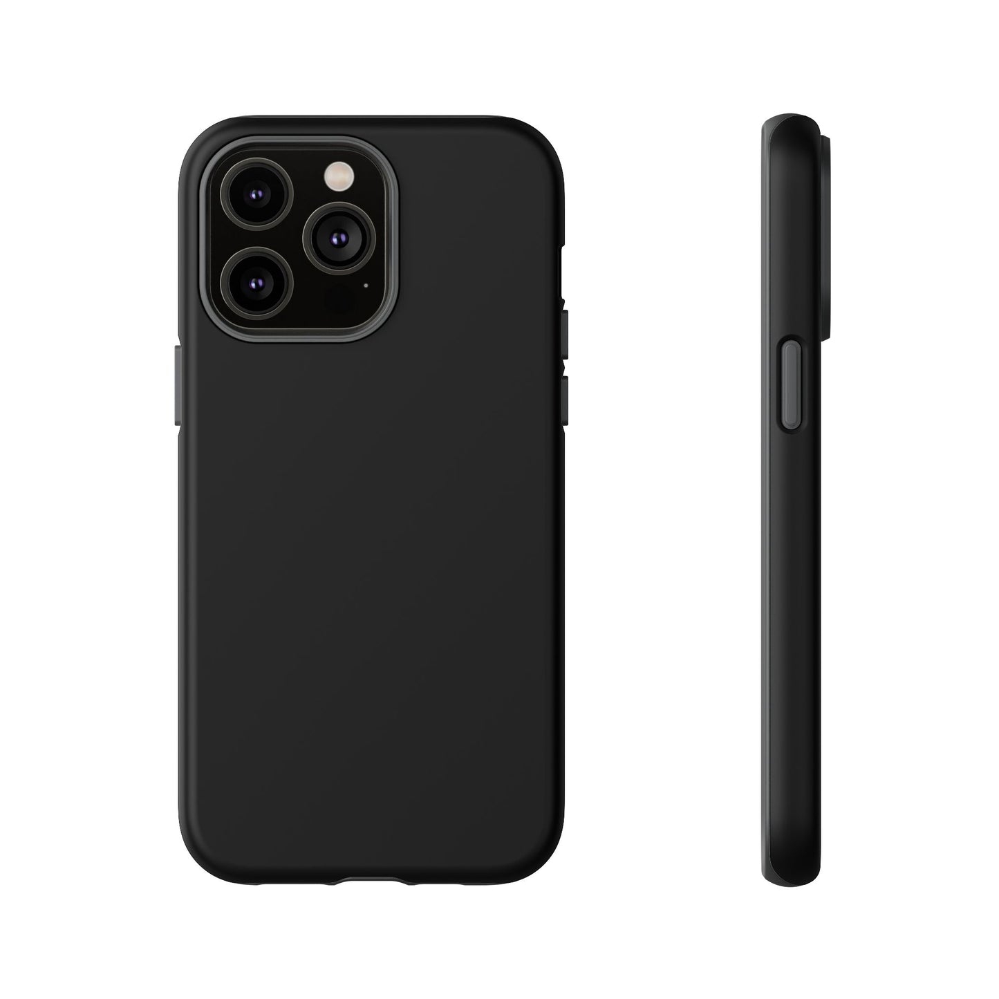 Black Stealth Minimalist Heritage Check iPhone Case | Luxury Protective Phone Cover