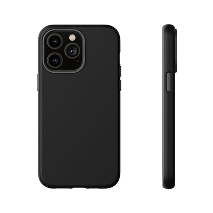 Black Stealth Minimalist Heritage Check iPhone Case | Luxury Protective Phone Cover