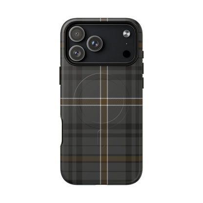 Bute Heather Weathered Tartan MagSafe® iPhone Case | Dual-Layer Magnetic Protective Cover