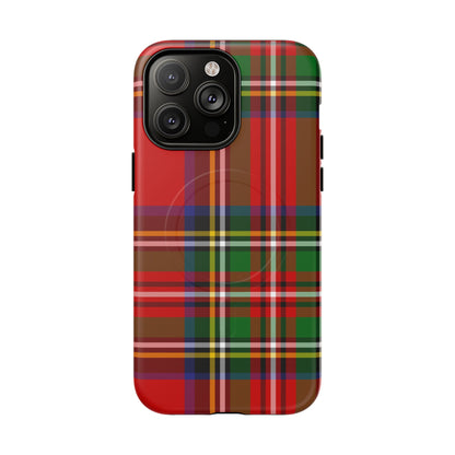 Royal Stewart Heritage Tartan MagSafe® iPhone Case | Dual-Layer Magnetic Protective Cover