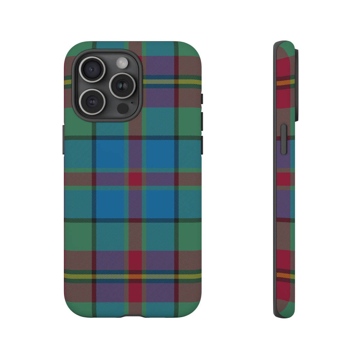 Orkney Island Heritage Tartan iPhone Case | Dual-Layer Matt Protective Cover