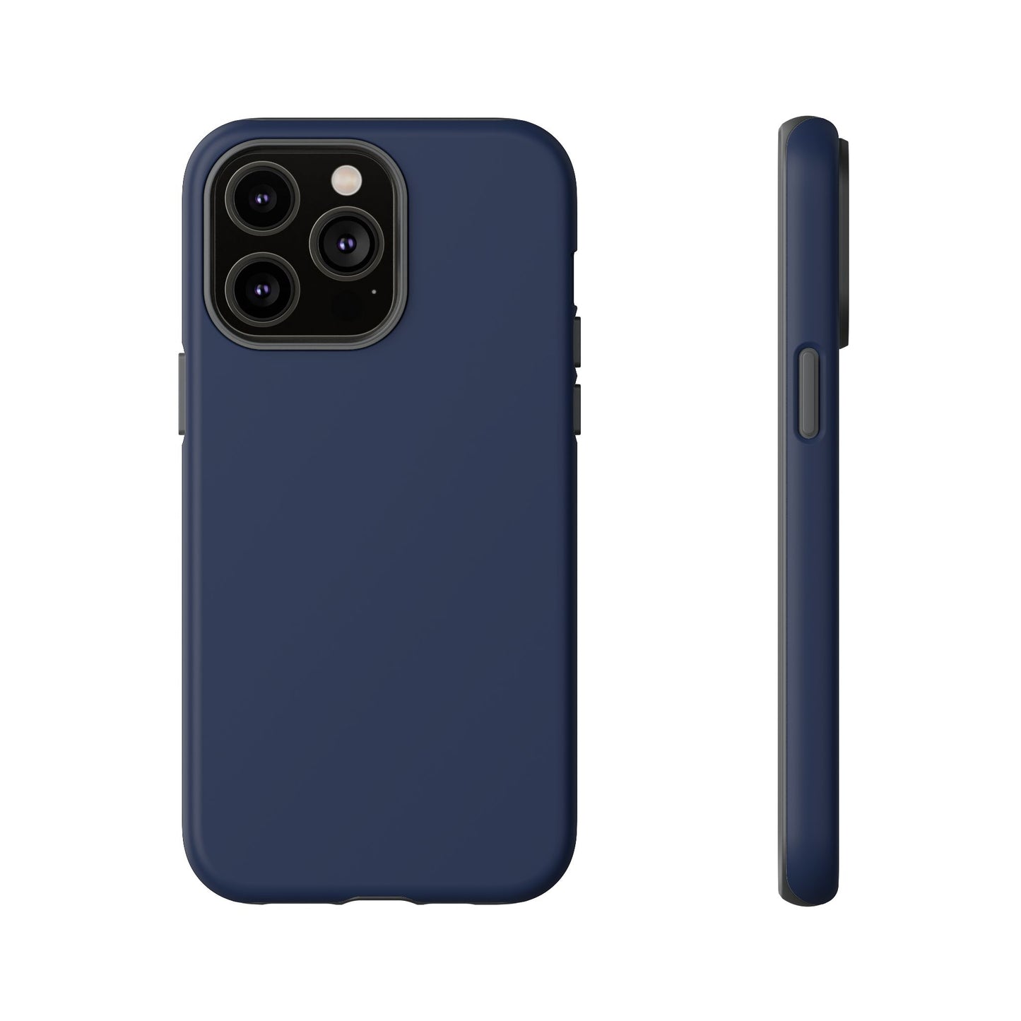 Navy Blue Sharp Tailored Heritage Check iPhone Case | Luxury Protective Phone Cover