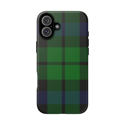 Black Watch Traditional Tartan iPhone Case | Luxury Protective Phone Cover