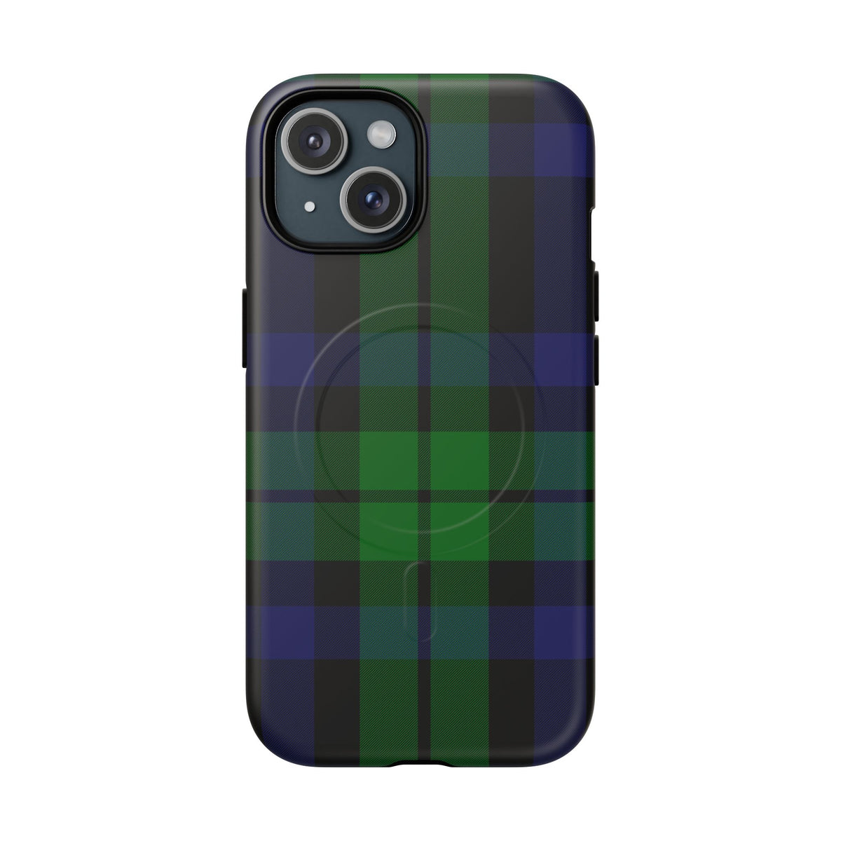 Black Watch Traditional Tartan MagSafe® iPhone Case | Dual-Layer Magnetic Protective Cover