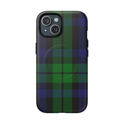 Black Watch Traditional Tartan MagSafe® iPhone Case | Dual-Layer Magnetic Protective Cover
