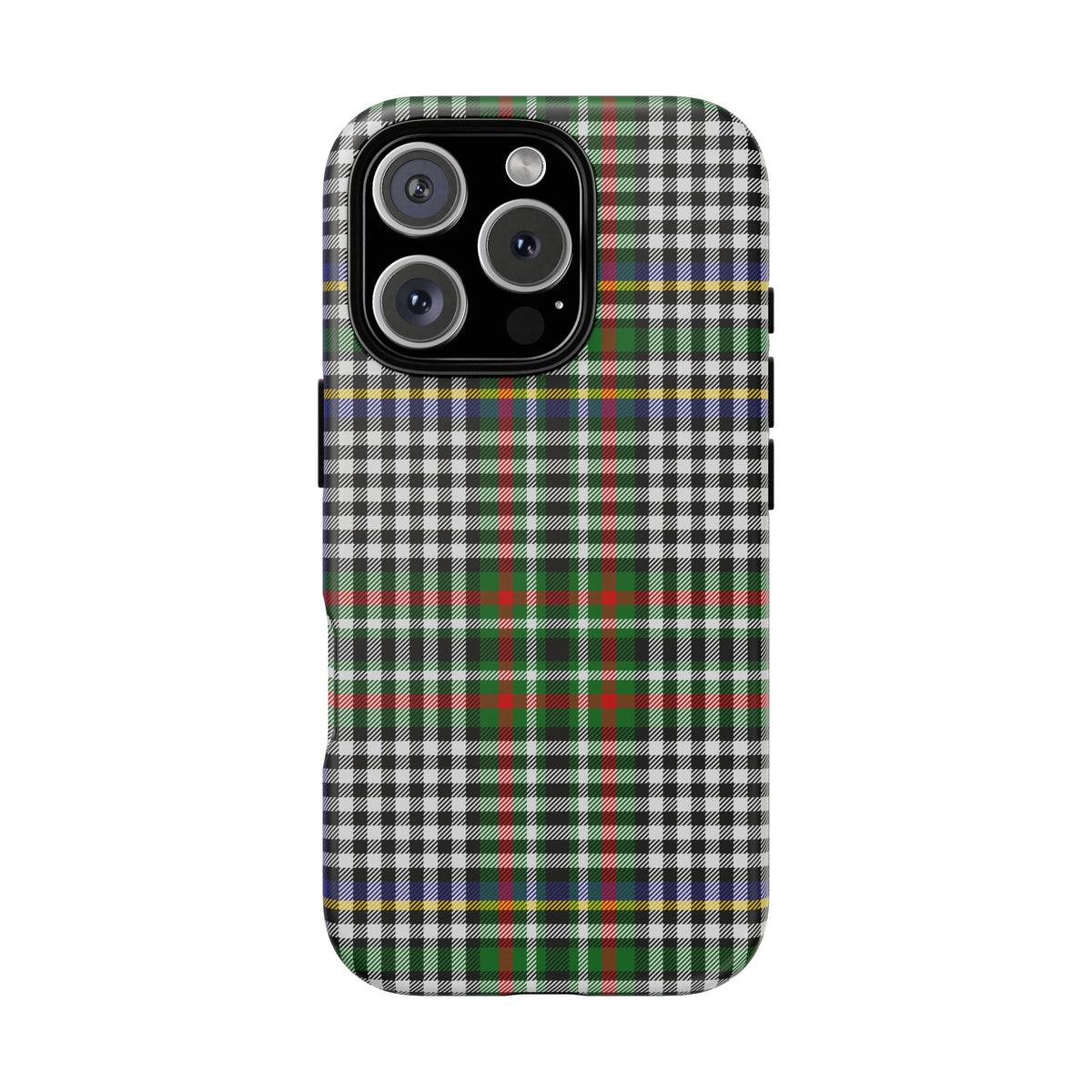 Abbotsford Check Estate Tartan iPhone Case | Dual-Layer Matt Protective Cover