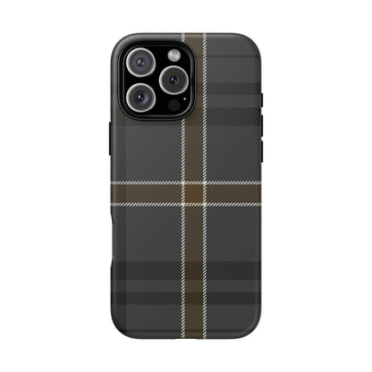 Bute Heather Weathered Tartan iPhone Case | Luxury Protective Phone Cover