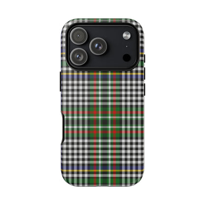 Abbotsford Check Estate Tartan iPhone Case | Dual-Layer Matt Protective Cover