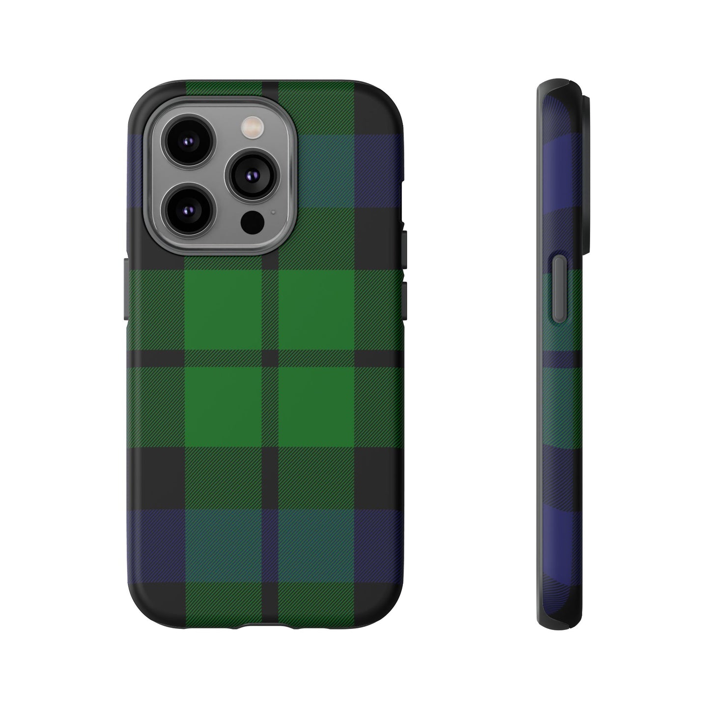 Black Watch Traditional Tartan iPhone Case | Luxury Protective Phone Cover