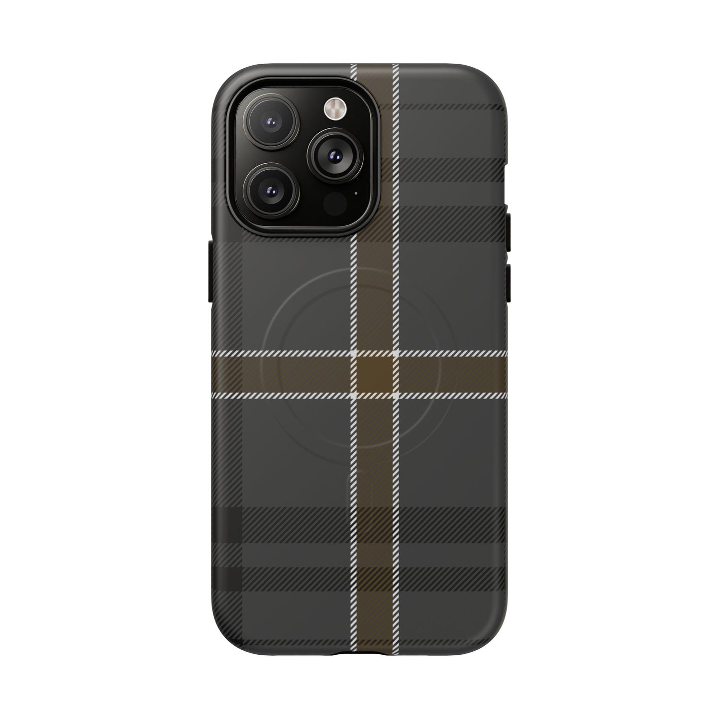 Bute Heather Weathered Tartan MagSafe® iPhone Case | Luxury Magnetic Phone Cover