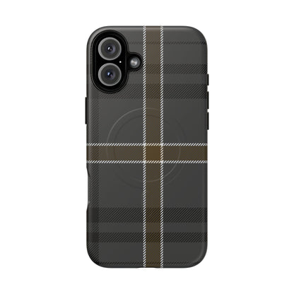 Bute Heather Weathered Tartan MagSafe® iPhone Case | Luxury Magnetic Phone Cover