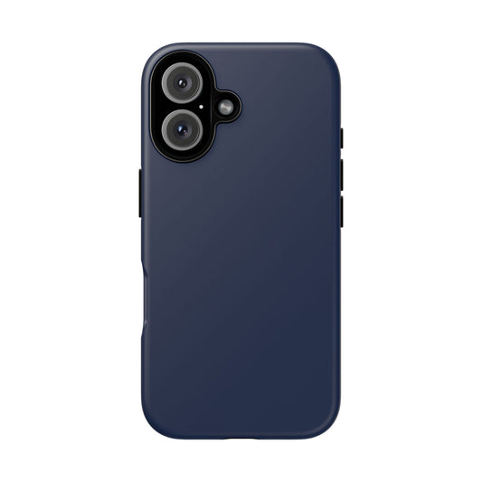 Navy Blue Sharp Tailored Heritage Check iPhone Case | Luxury Protective Phone Cover