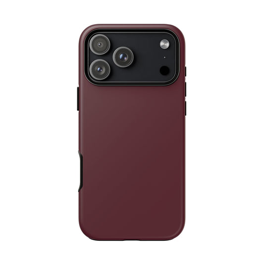 Oxblood Deep Heritage Check iPhone Case | Luxury Protective Phone Cover