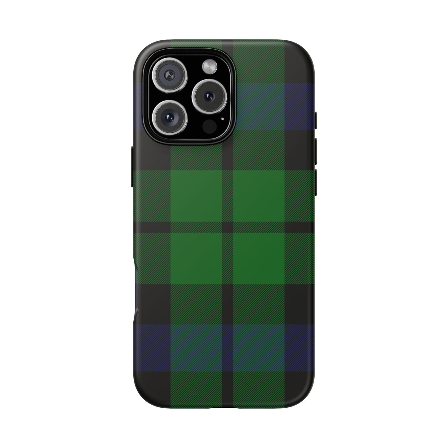 Black Watch Traditional Tartan iPhone Case | Luxury Protective Phone Cover