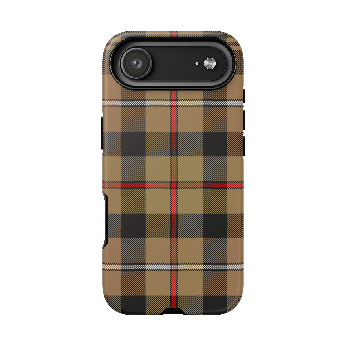 MacKenzie Hunting (Brown) Traditional Tartan iPhone Case | Dual-Layer Matt Protective Cover