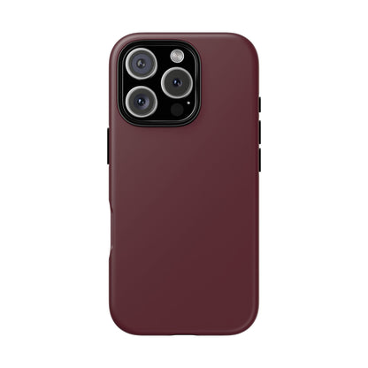 Oxblood Deep Heritage Check iPhone Case | Luxury Protective Phone Cover
